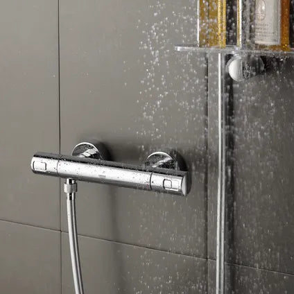 Mitigeur thermostatique de douche Grohe Start Alira - Économe en eau - Chrome - 15 cm