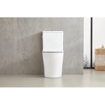 Aquavive Toilette duobloc Esino avec cuvette sans bride - blanc