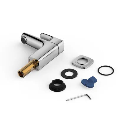 Robinet Lave-mains AquaVive Modena - Bec bas - Céramique - Chromé - 5,5cm