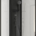 Cabine de Douche Aurlane Pepper Lift Up 3 - Quart de Rond - 85x85x210-235cm - Noir Mat